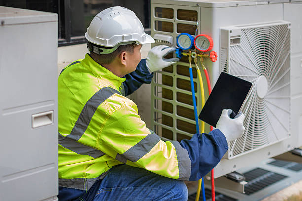 Professional Hvac technician working in Morton, PA